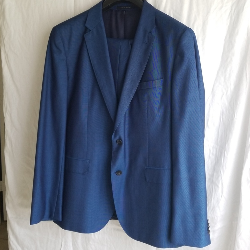 Blue Hugo Boss suit